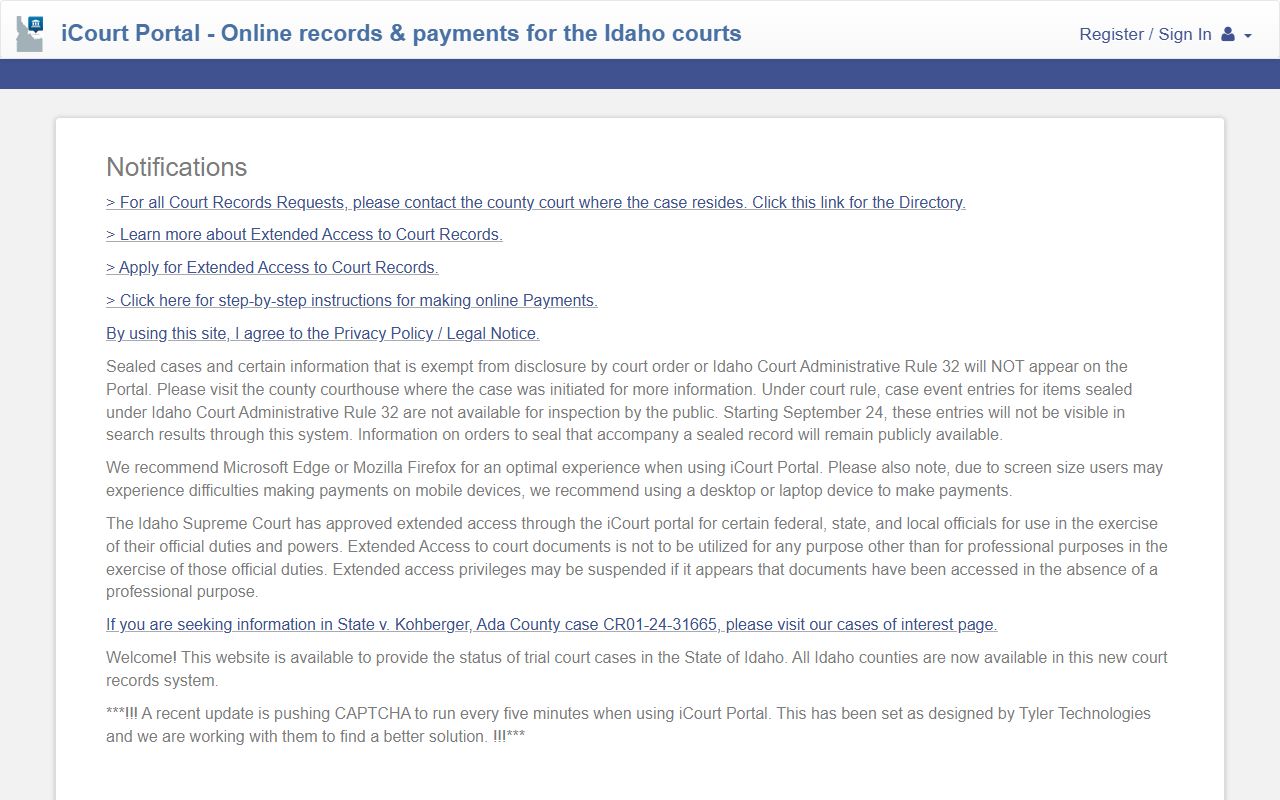 Oneida County court records after arrest iCourt portal